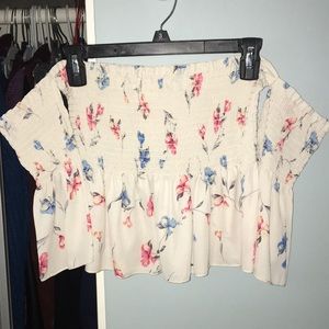 Off the shoulder top with off the shoulder sleeves